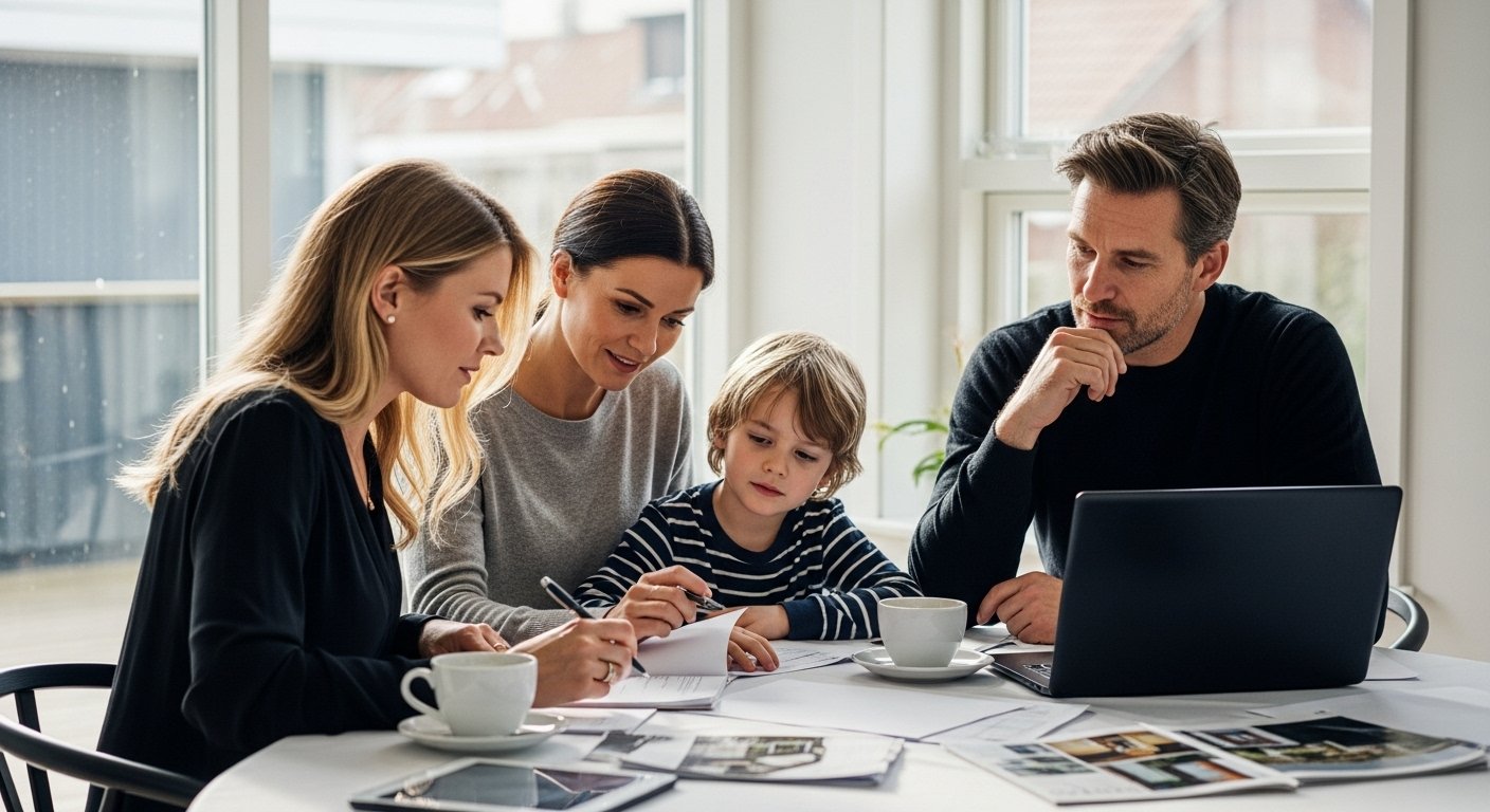familie bolighandel beslutning